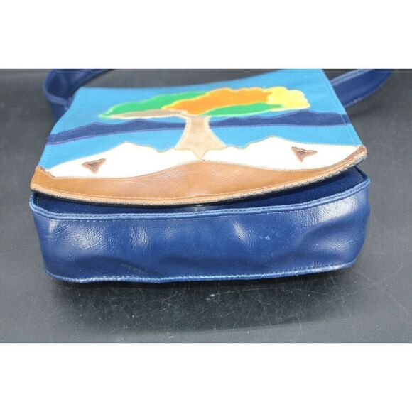 We Are One Vintage Patchwork Leather Cross Body As Shown On Canvas Clothier - Picture 6 of 8